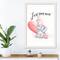 Love You More 20" x 30" White Framed Print Under Plexiglass
